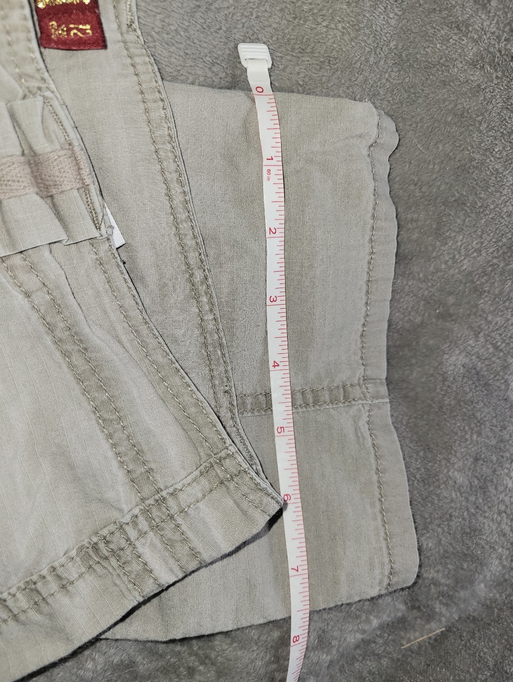 One 5 ONE KHAKI Casual CAPRIS - Picture 6 of 10